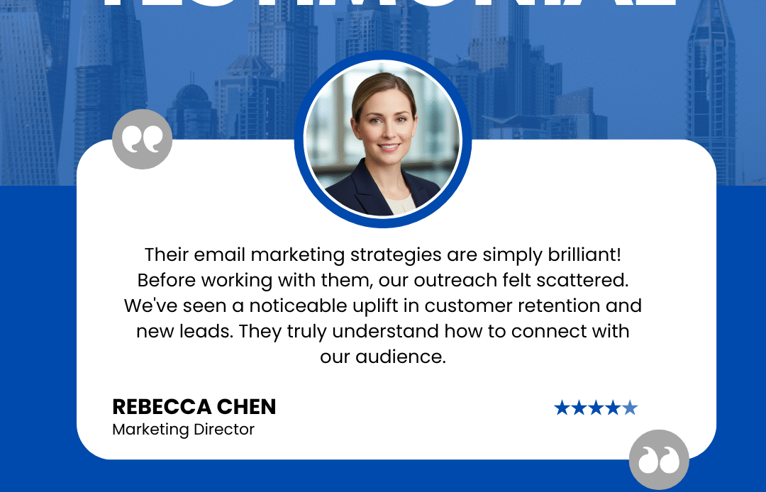 Blue and White Digitalism Testimonial Instagram Post